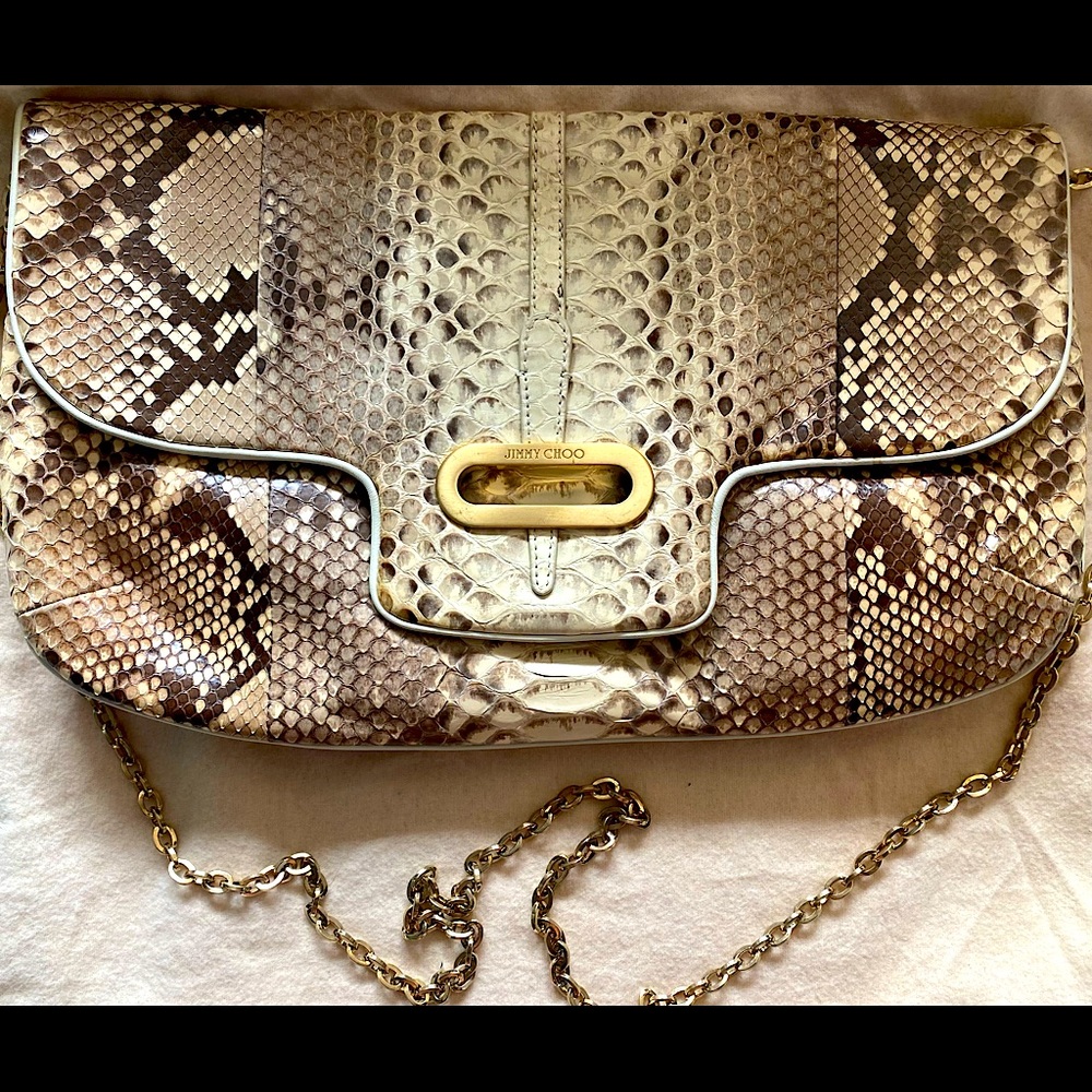 *Brand New* Jimmy Choo python snakeskin crossbody handbag
